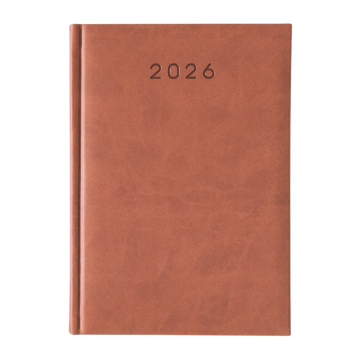 KALENDARZ książkowy 2026 B5 DZIENNY BRĄZOWY terminarz TURY planer