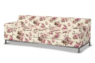 Pokrowce na meble - Dekoria Pokrowiec na sofę Kramfors 3-osobowa różowo-beżowe róże na kremowym tle Sofa Kramfors 3-osobowa Londres 623-141-07 - miniaturka - grafika 1