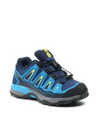 Buty dla dziewczynek - Salomon Trekkingi X-Ultra Gtj J GORE-TEX 394721 09 W0 Niebieski - miniaturka - grafika 1