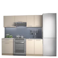 Meble kuchenne - Zestaw Mebli Kuchennych 200 cm Marija Wanilia Halmar Wanilia, Dąb Sonoma - miniaturka - grafika 1