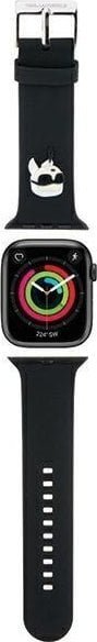 Karl Lagerfeld Karl Lagerfeld Pasek KLAWMSLKNK Apple Watch 38/40/41mm czarny/black strap 3D Rubber Karl Head