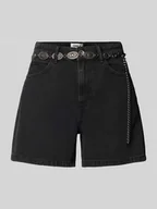 Spodenki damskie - Szorty jeansowe o kroju regular fit z czystej bawełny model ‘VEGA’ - miniaturka - grafika 1