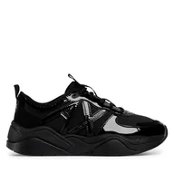 Sneakersy damskie - Sneakersy Armani Exchange XDX039 XV311 00002 Czarny - miniaturka - grafika 1