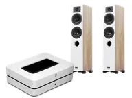 Zestawy stereo - Bluesound POWERNODE (biały) + Diva 5 (dąb) - miniaturka - grafika 1