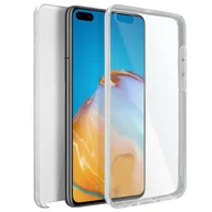 Etui i futerały do telefonów - Etui 360° do Huawei P40 Elastyczny przód i sztywny tył — przezroczyste - miniaturka - grafika 1