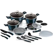 Zestawy garnków i patelni - Berlinger Haus Zestaw 22 elementów garnki patelnie akcesoria kuchenne noże Rose Gold BH-7183 BH-7183 - miniaturka - grafika 1