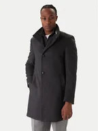 Płaszcze męskie - BOSS Płaszcz wełniany H-Hyde 50551078 Szary Slim Fit - miniaturka - grafika 1