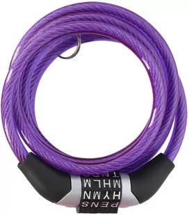 Dunlop Zapięcie rowerowe linka na szyfr 120cm E-02922-BLU - Zabezpieczenia do roweru - miniaturka - grafika 1