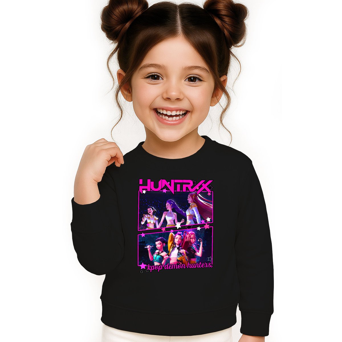 BLUZA DZIECIĘCA KPOP DEMON HUNTERS HUNTRIX 134-140 BAWEŁNIANA JAKOŚĆ