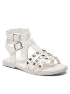 Buty dla dziewczynek - Geox Sandały J S.Karly G. C 2535C 000BC C1000 M Biały - miniaturka - grafika 1