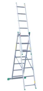 Drabex TP 4200 drabina trzyelementowa 3x8 wys całkowita 5,04m 4208 4208 - Drabiny - miniaturka - grafika 1
