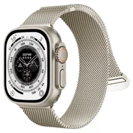 Akcesoria do smartwatchy - Pasek stalowy Alogy bransoleta do Apple Watch 38/40/41mm stal nierdzewna Księżycowa Poświata - miniaturka - grafika 1