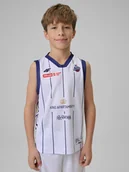 Koszulki dla chłopców - 4F Koszulka meczowa replika domowa z sezonu 2025/26 dziecięca 4F x King Szczecin - biała 98/104 - miniaturka - grafika 1