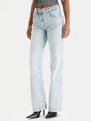 Spodnie damskie - Patrizia Pepe Jeansy 8P0805/D1WZB-CB01 Niebieski Regular Fit - miniaturka - grafika 1