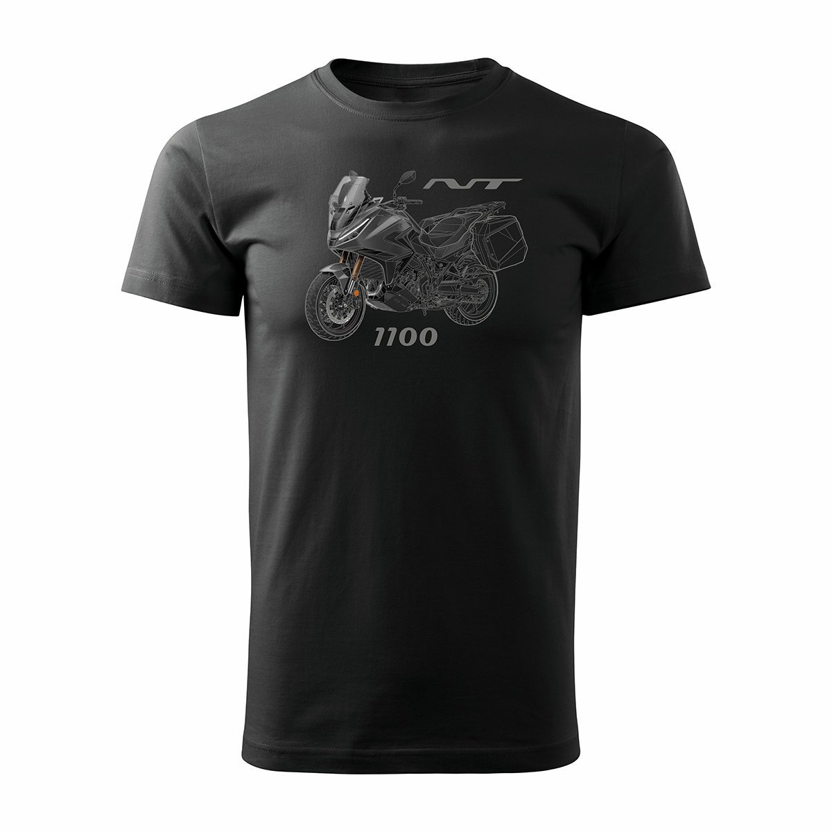 Koszulka z motocyklem na motor Honda NT 1100 2025 męska granatowa REGULAR-M