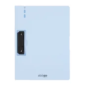 Deski z klipsem - Deska Strigo z bocznym klipem A4 błękitna clipboard podkładka do pisania - miniaturka - grafika 1
