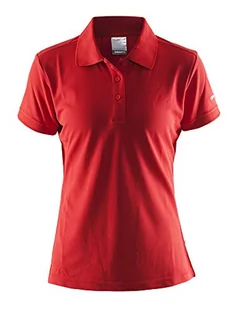 Koszulki i topy damskie - Craft damska koszulka polo Polo PIQUE CLASSIC W red XL 192467-1430-7 - grafika 1