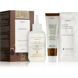 Korres Argan Oil trwała farba do włosów z olejkiem arganowym odcień 8.1 Ash Light Blonde 50 ml - Farby do włosów i szampony koloryzujące - miniaturka - grafika 1