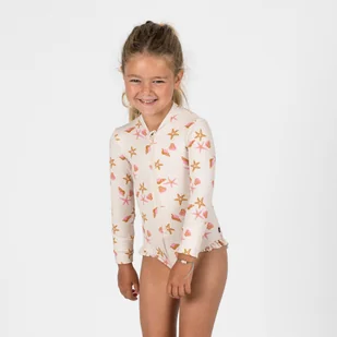 Strój jednoczęściowy kąpielowy dla malucha Nabaiji Izia Shell długi rękaw - Stroje kąpielowe dla dziewczynek - miniaturka - grafika 1