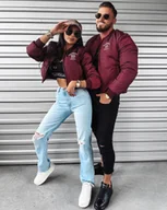 Kurtki damskie - Kurtka damska OLAVOGA BOMBER 2024 bordo M - Fashionplace - miniaturka - grafika 1