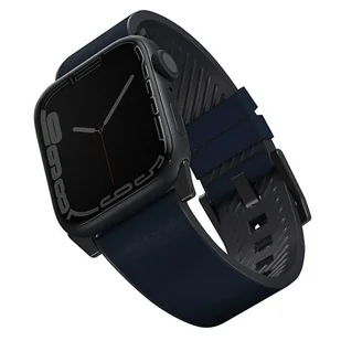 Uniq Pasek Skórzany Straden do Apple Watch niebieski - Akcesoria do zegarków - miniaturka - grafika 1