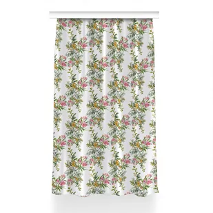 Zasłona przelotki Kwitnące drzewa wzór 150x240 cm, Fabricsy - Zasłony - miniaturka - grafika 1