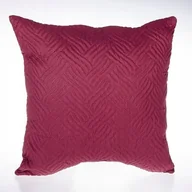 Poszewki na poduszki - Bordowa poszewka pikowana 45x45 cm WARKOCZ design - miniaturka - grafika 1