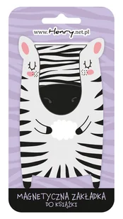 Zakładka magnetyczna zebra - Henry - Zakładki do książek - miniaturka - grafika 1