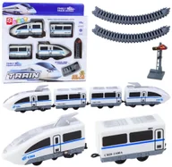 Pociągi dla dzieci - Pociąg Pośpieszny Elektryczny City Express Kolejka Tory 13 el. - miniaturka - grafika 1