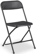 Fotele i krzesła ogrodowe - Czarne krzesło cateringowe składane C0-P80 - miniaturka - grafika 1