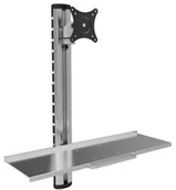 Inne akcesoria audio-wideo - Techly Uchwyt ścienny do monitora 15-27" z półką na klawiaturę - miniaturka - grafika 1