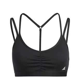 adidas Damski biustonosz sportowy Yo ESS Ls, czarny, L, czarny, L - Biustonosze - miniaturka - grafika 1