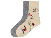 Skarpetki dla dzieci - pepperts!® Skarpetki termiczne dziecięce, 2 pary (39/42, Beżowy/szary) - miniaturka - grafika 1