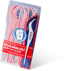 SAMAN SAMAN wykałaczki dentystyczno-ortodontyczne w kształcie ptaszka 10 sztuk - Nici dentystyczne - miniaturka - grafika 1