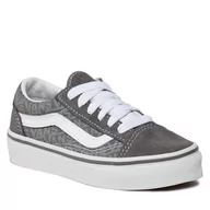 Buty dla dziewczynek - Tenisówki Vans Uy Old Skool VN0A5AOA50U1 Grey/True White - miniaturka - grafika 1