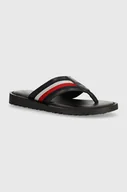 Klapki i japonki męskie - Tommy Hilfiger japonki CORE TOE POST SANDAL męskie kolor czarny FM0FM05011 - miniaturka - grafika 1
