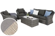 Meble ogrodowe - Meble ogrodowe technorattanowe Foggia Beige / Beige Melange - miniaturka - grafika 1