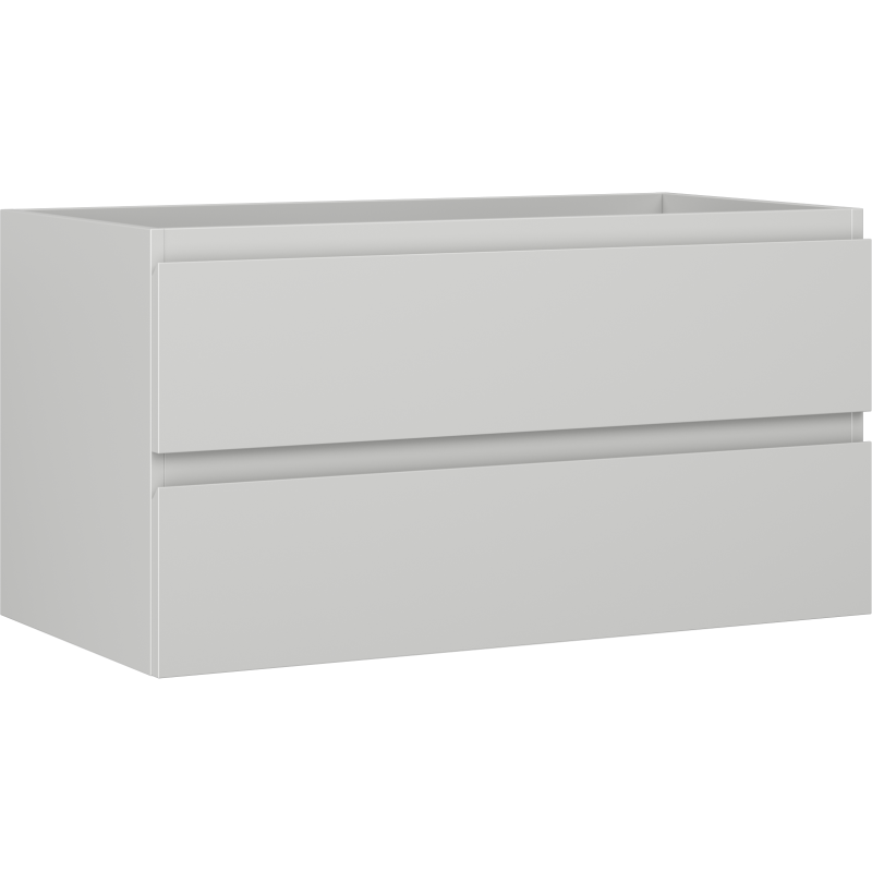 Mexen Orio szafka łazienkowa podumywalkowa 90 cm, 2 szuflady, szara mat - 91A10-09047-2-BFF62