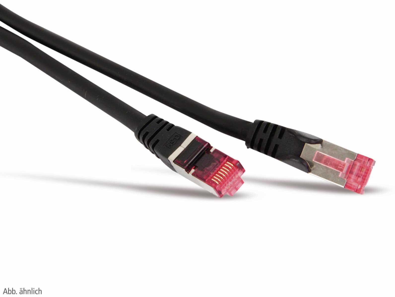 Kabel sieciowy patch S/CONN o maksymalnej łączności, kat. 6A, S/FTP, PIMF, bezhalogenowy, GHMT-CERTIFIED, czarny, 10,0 m (75720-AS)