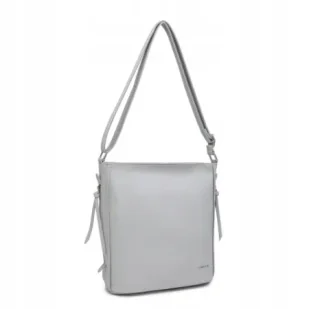 Szara Torebka Damska na Ramię Shopper LUIGISANTO Skóra Ekologiczna - Torebki damskie Szara Torebka Damska na Ramię Shopper LUIGISANTO Skóra Ekologiczna - Torebki damskie - miniaturka - grafika 1