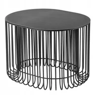 Ławy i stoliki kawowe - Stolik kawowy Ruste 58 x 40 cm, czarny - miniaturka - grafika 1