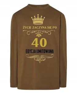 Longsleeve męski Urodzinowy 40 Lat r.3XL - Koszulki męskie - miniaturka - grafika 1
