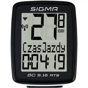 Sigma Licznik BC 9.16 ATS biały-czarny 9162 - Liczniki rowerowe - miniaturka - grafika 1