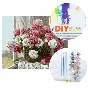 Malowanie po numerach W5583 Kwiaty - Malowanie po numerach - miniaturka - grafika 1