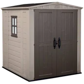 Altany ogrodowe - Keter Domek ogrodowy Factor, kremowy, 178x195,5x208 cm - miniaturka - grafika 1