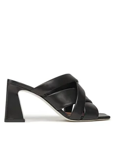 Pollini Klapki SA28117C1ITE0000 Czarny - Klapki i japonki damskie - miniaturka - grafika 1