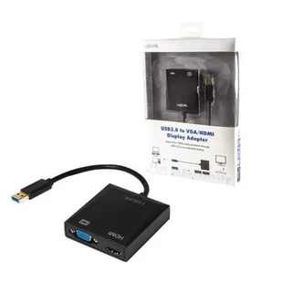 Przejściówka, USB 3.0 do HDMI, VGA LogiLink UA0234 (USB do HDMI, VGA) - Kable - miniaturka - grafika 1