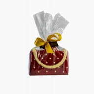 Torebki damskie - Torebka Damska z białej czekolady 300g czerwona w grochy - miniaturka - grafika 1