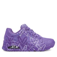 Sneakersy damskie - Sneakersy Skechers Uno - Spread the Love 155507/PUR Fioletowy - miniaturka - grafika 1