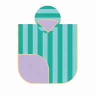 Okrycia kąpielowe dla dzieci - Quut Dwustronne poncho kąpielowe dla dzieci Lagoon - miniaturka - grafika 1